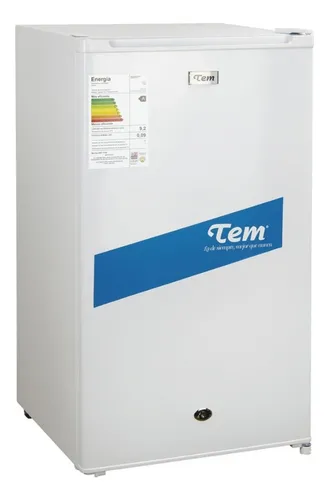 Heladera frigobar Tem T0URF014W5102 color blanco con capacidad de 93L