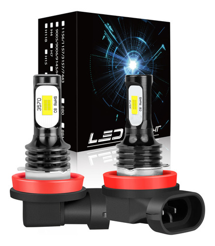 H11 Kit Bombillas Faros Led 8000k Azul Hielo 20000lm