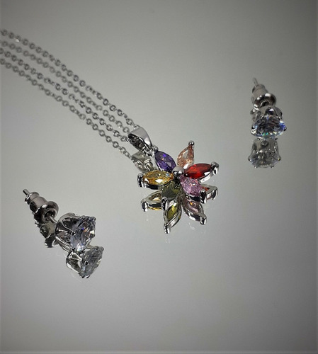 Juego De Cadena Y Aretes 10