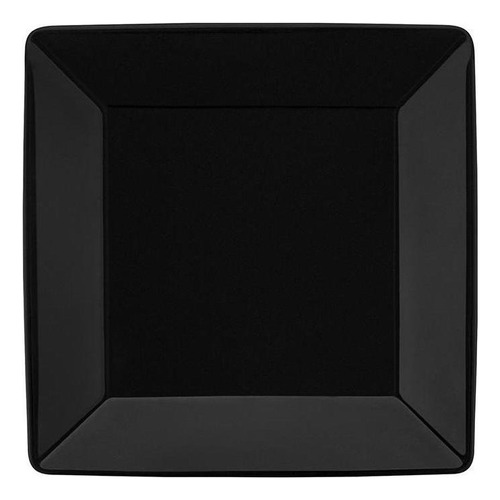 Jogo De 6 Pratos Sobremesa 20x20cm Oxford Quartier Black