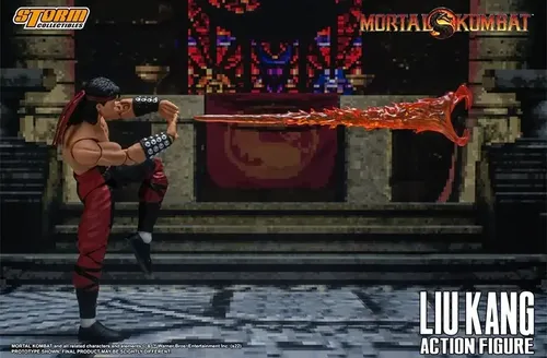 Boneco Liu Kang Mortal Kombat Action Figure Storm Collectibl