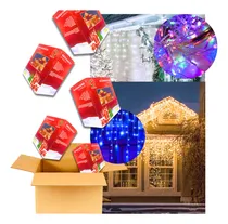 Comprar Serie Cascada Navideñas 700 Luces Led 13m Luces 12 Pzs Luces