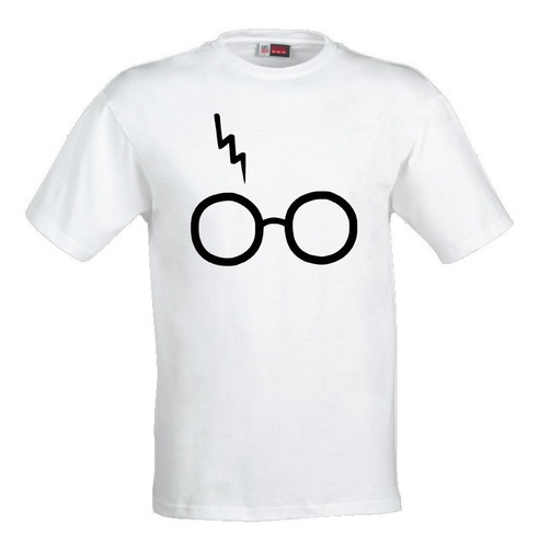 Playera Harry Potter, Logo De Lentes Y Rayo