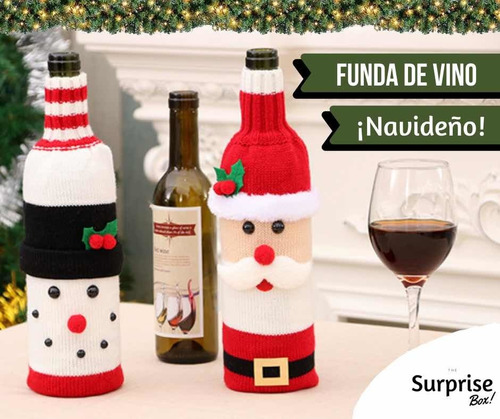 Fundas De Vineras Navideña Navidad Oferta Menor Y Mayor