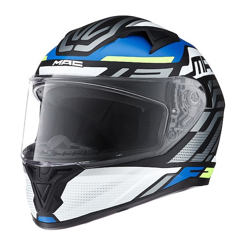 Casco Moto Integral Mac 825 Speed Colores Rojo Azul Ls2