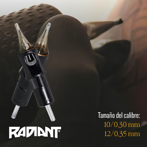 Cartuchos Agujas Para Tatuar Radiant Rllt Profesional 20pzs Calibre de las agujas 1005