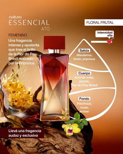 Perfume Eau De Parfum Natura Essencial Ato Femenino 100 Ml