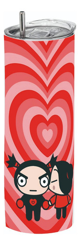 Termo Skinny Café 20 Oz - Caricatura Pucca #01