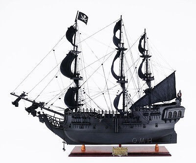 Black Pearl Caribbean Pirate Tall Ship Wooden Model 28   Ccj