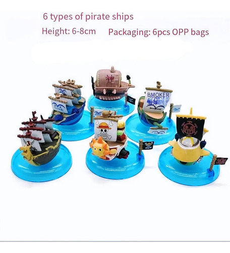 6 Barcos Piratas One Piece Monkey D. Luffy Thousand Sunny