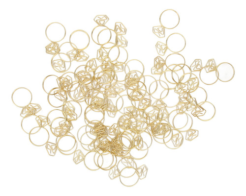 Clips Pequeños Dorados Con Forma De 80 Sujetapapeles, Resist