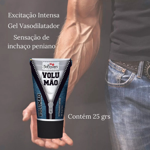 Gel Volumão Excitante Masculino - 25g - Hot Flowers