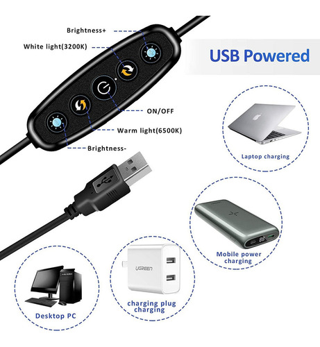 Yy . Kit De Iluminación For Videoconferencia Live Streaming