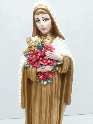 Santa Teresinha Com Pérolas - 30 Cm