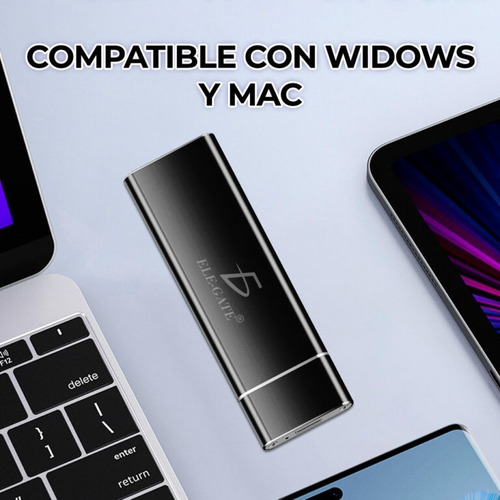 Case Para Ssd M.2 Protocolo Nvme Con Cables Tipo C & Usb 3.0