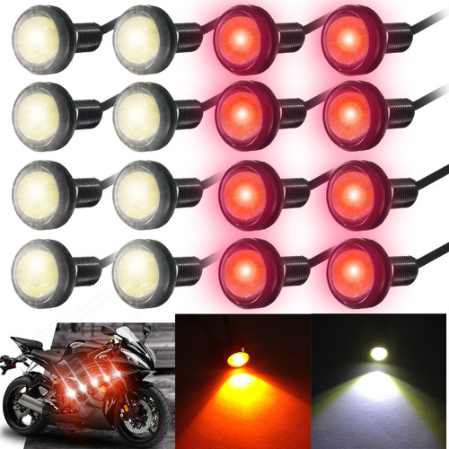 16pzs Focos Ojo De Aguila Faros Led Tipo Xenon Niebla Auto