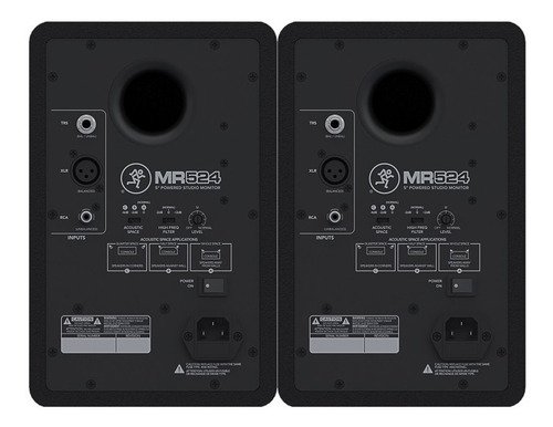 Imagen 3 de 4 de Mackie Mr524 Monitores Estudio Activos Potenciados 5 (par)