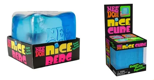 Kit Original Needoh Niceberg Jumbo + Cube Em Azul Médio S