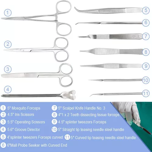 Kit De Práctica De Sutura Para Estudiantes 20 Piezas