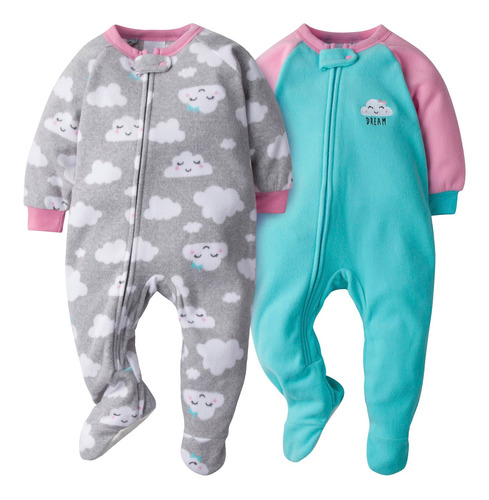 Pack De 2 Pijama En Microfleece Para Bebé Niña Talla: 18