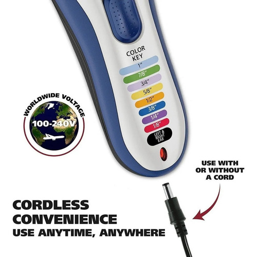 Cortadora de pelo Wahl Home Color Pro cordless 9649 220V