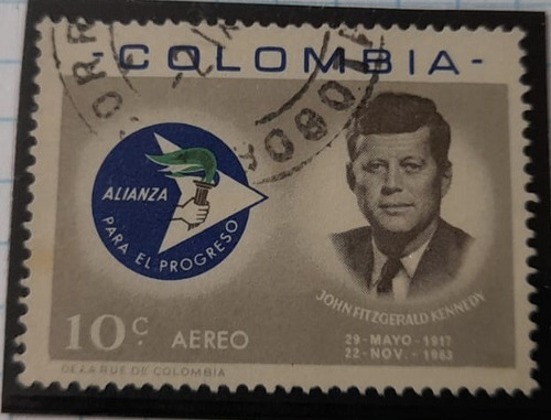 Sello - Colombia - Alianza Para El Progreso 1963