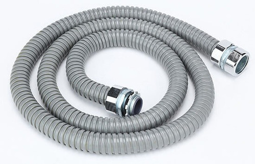 Tuberia Flexible Metalica Corrugada Pvc 20mm Gris Crompton