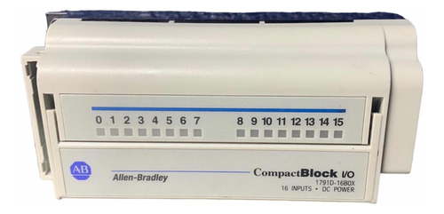 Allen Bradley Compactblock I/o 1791d-16b0x 16 Inputs