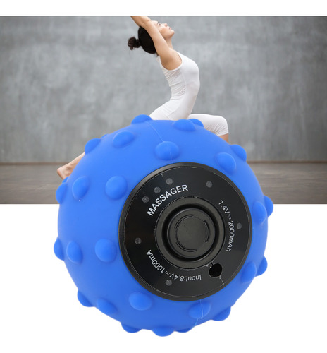 Pelota De Masaje Vibratoria De 4 Velocidades Para Aliviar Lo