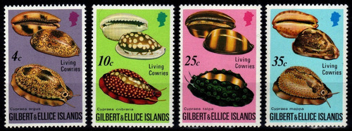 Fauna - Conchas Marinas - Gilbert & Ellice - Serie Mint