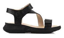 Comprar Sandalias Mujer Batistella Bajas Con Velcro De Cuero Negro