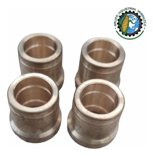 4 Bujes Bronce P/ Puente Adicional Máquinas Tortilladoras