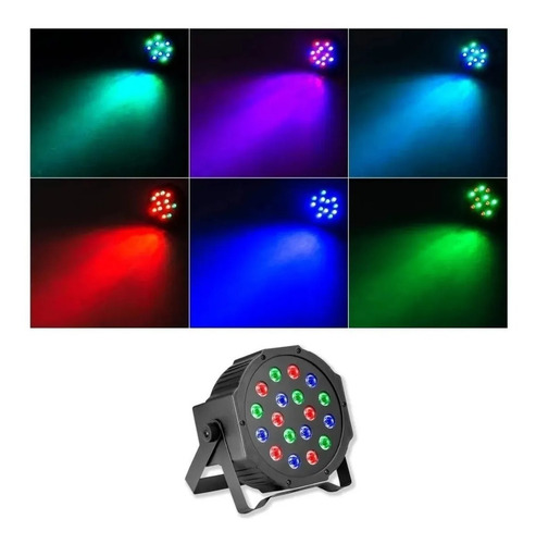 Foco Luces Proyector 36 Led Rgb Dmx Audio Ritmico Disco