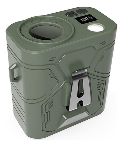 Ventilador De Clip De Cintura Usb Usb Recargable Verde