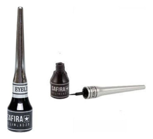 Delineador Para Olhos Liquido Safira Super Black Prova Dagua