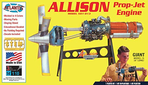 Allison Prop Motor De Avion Jet Vastago Kit Modelo De P...