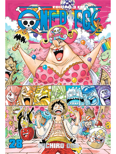 One Piece 3 Em 1, De Eiichiro Oda., Vol. Vol. 28. Editorial Panini, Capa Mole, Edição 1 Em Português, 2024