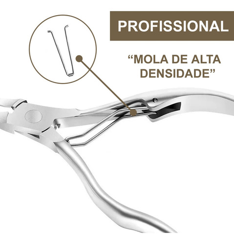 Imagem 4 de 8 de Alicate De Corte Unha Profissional Pés Grossas Encravadas