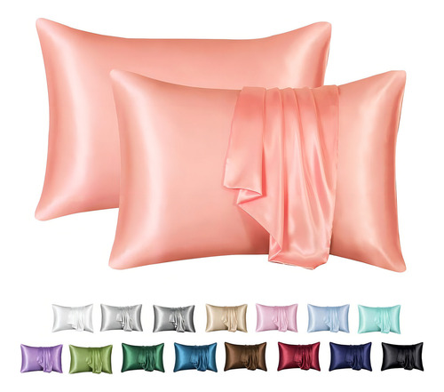 Mr&hm - Funda De Almohada De Satén Color Rubor