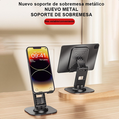 Soporte Escritorio Para Celular Ajustable Giratorio 360 Base