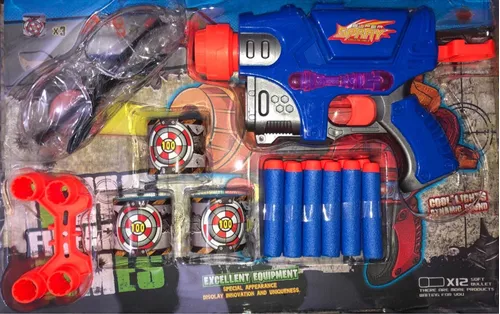 Pistola De Brinquedo Arma Dardos Alvo Narf Mercadolivre