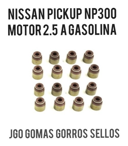 Juego Gorro Gomas Sello Valvula Nissan Np300 Motor 2.5 4 Cil