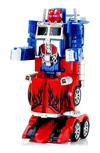 Imagen 2 de 10 de Camion Transformers Control Remoto Recargable Luz Y Sonido