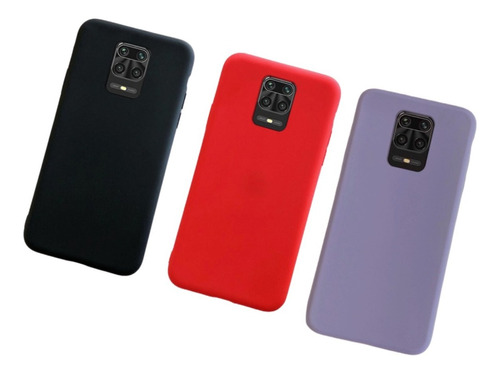 Silicone Case + Cerámica + V Cámara Para Xiaomi Note 9s