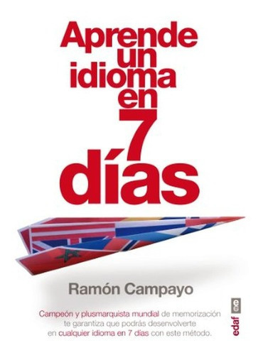 Aprende Un Idioma En 7 Dãâas, De Campayo, Ramón. Editorial Edaf, S.l., Tapa Blanda En Español