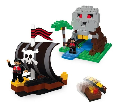 Bloques para armar Blocky Piratas Isla Pirata 140 en caja