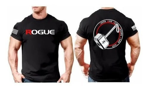 Remera R-ogue Thor Crossfit Mma  Frente/espalda  Algodón Gym