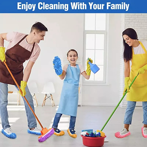 12 Pantuflas Para Limpiar El Polvo Del Suelo Y Los Zapatos,