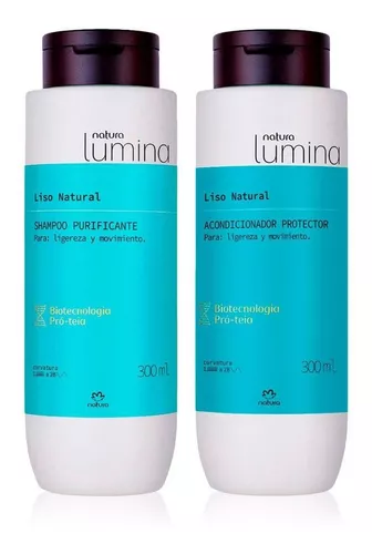 Natura Lumina Kit Shampoo + Acondicionador Liso Natural