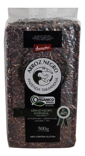 Imagem 2 de 2 de Arroz Negro Biodinâmico Orgânico 500g